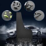 4 Pcs Universal Black Soft Rubber Mud Flaps - Prevent Mud Splashes, Enhance Appearance, Easy Install, Waterproof & Scratch Resistant - Ideal for Sedan SUV and Urban/Suburban Cars -Safe - Image 5