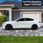 BOGAR TECH DESIGNS for Mazda 3 Sedan 2019-2026 Side Window Chrome Delete – Precut Vinyl Trim Overlay, Gloss Black Blackout Appearance - Image 2