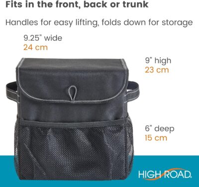 High Road Carganizer Car Storage Organizer with Lid - Multipurpose Small Car Storage Box, Back or Front Seat Organizer, Auto Console or Trunk Organizer - Univeral Fit in All Vehicles - Image 7
