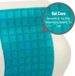 Mind Reader Lumbar Support Cushion for Office Chair and Car Seat, Memory Foam and Cooling Gel Core, Air-Cloud Technology, 15.5" L x 3.75" W x 14.25" H, Black - Image 4