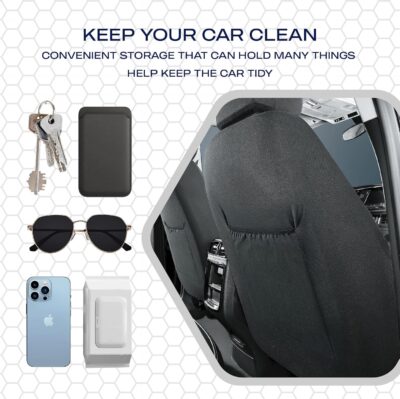 Skechers Memory Foam Car Seat Covers, Air Cool Mesh Thick Seat Covers, Car Seat Full Sets, Airbag Compatible, Automotive Comfort Protection for Most Cars,Vans,Trucks, SUVs,Green - Image 8