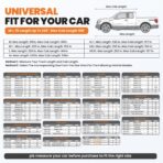 420d Truck Cover Universal Fit for Chevy Silverado for GMC Sierra for Ford F150 for RAM 1500 Waterproof Car Cover All Weather Pickup Cover with Reflective Strips(M+, Length Up to 220 inch) - Image 6