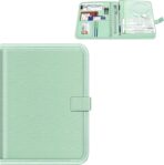 FINPAC Car Document Holder, Vehicle Registration and Insurance Card Holder, Auto Glove Box Organizer Owner Manual Presenter Pouch, Automotive Paperwork Organizer, Sage Green