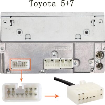 Bluetooth Car Kit, Yomikoo Car Audio USB AUX Input Bluetooth 5.0 Music Adapter with Wireless Hands Free for Toyota 5+7pin Avensis Corolla Highlander RAV4 Yaris - Image 5