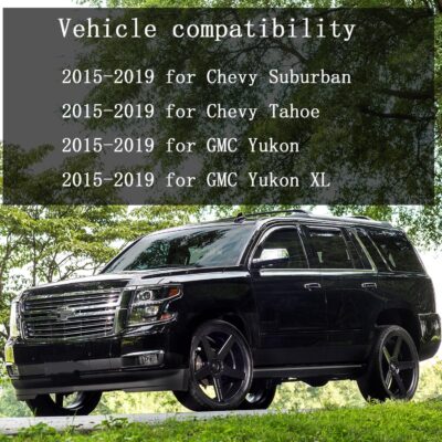 AUCERAMIC Chrome Mirror Cover Caps Compatible with 2015-2019 Chevy Tahoe Suburban GMC Yukon/Yukon XL (2 Pcs Chrome Side View Mirror Covers Replacement) - Image 7