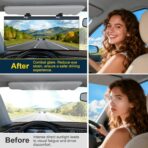 Sun Visor Extender for Car, Visor Extender Attachment for Car, Adjustable Visor Extender Sun Blocker UV400, Polarized Sun Visor Extender, Anti-Glare, UV Protector (1 Pack, Large) - Image 2