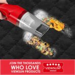 Viewsun 17PCS Car Cleaning Kit, Car Interior Detailing Kit with Red High Power Handheld Vacuum, Detailing Brush Set, Windshield Cleaner, Cleaning Gel, Complete Auto Accessories for Women - Image 7