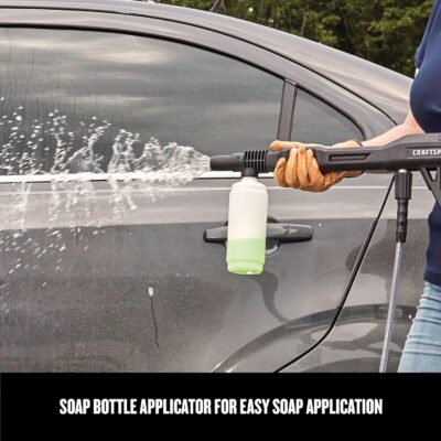 CRAFTSMAN Electric Pressure Washer, Cold Water, Lightweight Corded Power Washer for Cars, Driveways, Patio and Garage, Powerful 1700-PSI, 1.2-GPM, Compact, Easy to Use (CMEPW1700) - Image 5