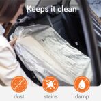 Baby Uma Infant Car Seat Cover Baby - UV Shielding & Heat Blocking Universal Sun Shade for Baby Car Seat, Reflective & Foldable PET Aluminium Cover - Image 6