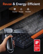 WOLFBOX MF100 Electric Air Duster-150000RPM Super Power Cordless Air Duster, Rechargeable Brushless Motor Durable Blower, 3-Gear Adjustable Dust Blower for Computer, Keyboard, Outdoor, House and Car - Image 3