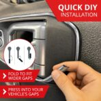 All-Fit Automotive Car Gap Filler – 10 Ft Chrome Trim Molding for Car Accessories Interior – Universal, Flexible Car Interior Accessories for Dashboards, Panels, & Air Vents – Easy DIY Installation - Image 4