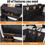 YJGF Large Dog Car Seat Large Size Dog,Pet Car Seat Cover for Back Seat Extende,Pet Booster - Image 5