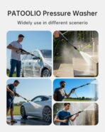 Pressure Washer, Patoolio Power Washers with Foam Cannon 4200PSI for Fences/Patios/Decks/Patios and Cars Powerwasher - Image 7