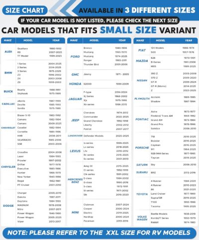 2 Piece Car Windshield Sun Shade Foldable | Durable Polyester Windshield Sunshade Blocks Sun, Heat, and UV Rays | Sunshade for Car Ensuring Interior Protection | Small (29"x23.5") - Image 3