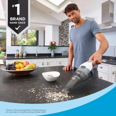 BLACK+DECKER dustbuster Cordless Handheld Vacuum, Portable Car Vacuum Cordless Rechargeable, Wall Mount, Strong Suction QuickClean (HNVC215B10) - Image 3