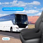 Heightening Car Seat Cushion for Better View- Seat Cushion for Car Reduces Lower Back Pressure& Support Spine- Truck Seat Cushion for Long Trip-Black - Image 2