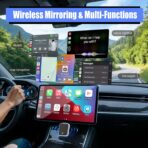 2026 Upgraded USB Wireless CarPlay Adapter for iPhone, Bluetooth 5.3 and Wi-Fi 6, Automatic & Zero-Delay Connection, Android auto Carplay Wireless Adapter for Android and iOS Systems. (Light Gray) - Image 2