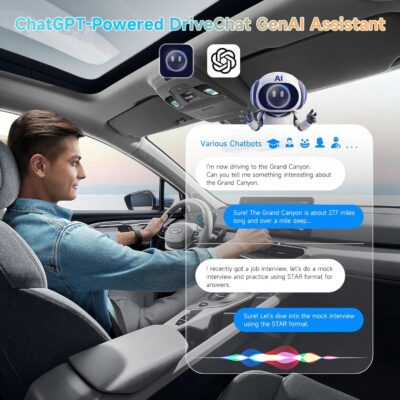 Magic AI CarPlay Box - Wireless CarPlay Adapter with Dual-WiFi Stability, Built-in Android Multimedia System, Enjoy Video & Music Apps, Navigation, AI Voice, Plug & Play for Factory Wired CarPlay - Image 3