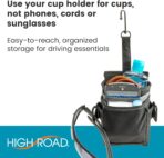 High Road DriverPockets Car Pouch - Air Vent Pocket and Vent Cell Phone Holder for Car - Front Seat Organizer with 3 Pockets, Hanging Hooks and Charging Port - Image 3