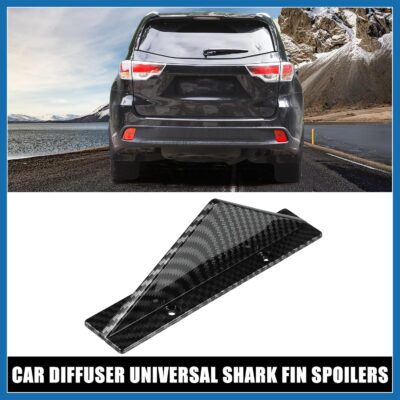 4pcs Black Straight Car Rear Lower Bumper Splitter Lip Wing Diffuser Shark Fin Spoiler Universal with Screw for Car SUV Item Replacement - Image 2