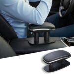 Adjustable Arm Rest for Car, Forearm Wrist Support Cushion - Universal Faux Leather Armrest for Most Car Models, Doors & Consoles (Black)