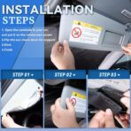 Windshield Sun Shade for Ford Edge 2007-2014, Car Front Window Sunshade with 240T Sun Visor Protector Blocks UV Rays Heat Sun Shield Accessories - Image 4