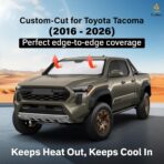 Econour Windshield Sun Shade for Toyota Tacoma 2016-2025 2026 Accessories 2Dr 4Dr Pickup Truck, Custom Fit Car Front Window Sunshade Sun Visor Protector Foldable Blocks UV Rays Keep Car Cooler - Image 2