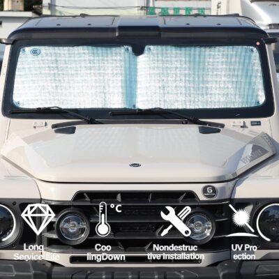 Car Windshield Compatible with INEOS Grenadier 2020-2025 Sun Shade Windshield Sunscreen Heat Shield Front Windshield Sun Shade Folding Sunshade UV Protection - Image 6