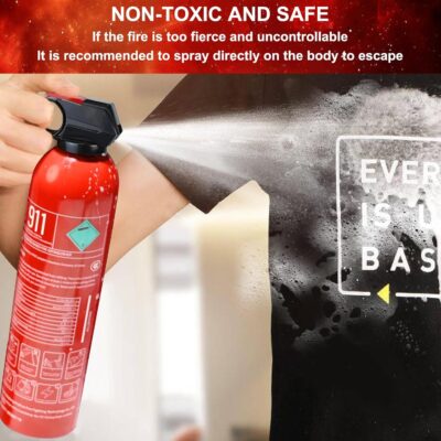 2 Pack Fire Extinguisher for Home with Mount - Upgraded 8-in-1 Portable Fire Extinguisher for Car Vehicle Boat House Kitchen, Water-Based Fire Extinguisher for A, B, C, K Fires - Image 4