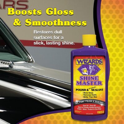 Wizards Shine Master Polish and Breathable Sealant - 16 oz - No Wax or Free Silicone - Polishes and Protects with No Greasy Film - Wax Replacement Car Polishing Compound for Boat and Car Polish - Image 5