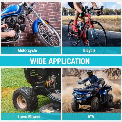 DURATECH 14.5" Steel Tire Spoons Tool Set, 24-Piece Tire Bar Removal Set with Rim Protectors, Valve Core Tools and Storage Bag, Tire Changing Iron Tool Kit for Motorcycle, Bicycle, ATV and Lawn Mower - Image 7