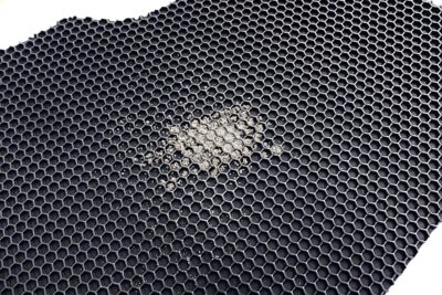 Universal Car Floor Mat Hex Style Dirt Catcher Anti-Slip Heavy Duty Waterproof Easy Clean - (Black, Driver Side, Large 1 Piece) - Image 6