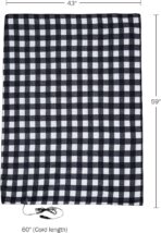 Heated Blanket - 12-Volt Electric Blanket for Car, Truck, SUV, or RV - Portable Winter Car Accessories for Camping or Travel by Stalwart (Black Plaid) - Image 5