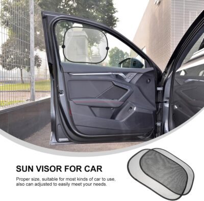 Car Window Shade for 2pcs Mesh Sunshade Side Window Sun Blocker with Suction Cups UV Protection Heat Insulation for Safety and Car Interior Accessories - Image 5
