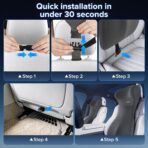 Lumbar Support Pillow for Car with Headrest, Memory Foam Cushion for Back & Neck Support, Muscle Fatigue Relief, Full-Length S-Curve Support for Long Drives, Fits Cars, SUVs, Trucks - Image 7