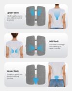 COMFIER Heated Lumbar Support Pillow with Vibration Massage, Back Support Cushion for Office Chair, Adjustable Height up to 18.1 in – Thoughtful Gifts for Mom Dad Women Men - Image 5