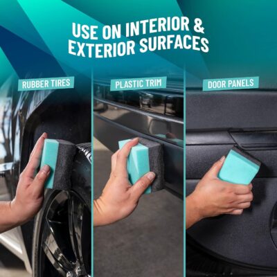 Chemical Guys Wonder Wave Durafoam Tire Shine Applicator Pads - Foam Pads for Applying Tire Dressings, Protectants, Wax, Polish and Car Detailer Products for Trucks and SUVs - 2 Pack - Image 5