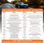 SEAZEN Car Cover with Zipper, 2 Layer Full Car Covers Waterproof/UV Protection/Snowproof/Dustproof, Universal Car Cover (Fit Sedan-Length Up to 200") - Image 6