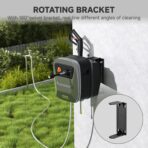 Giraffe Tools Grandfalls Retractable Pressure Washer G20, 2500 PSI 2.2 GPM, Wall Mounted with 65FT Hose Reel, 4 Nozzles for Floor/Cars/Fences/Patios, Dark Silver Case with Grey Pressure Hoses - Image 6