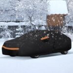 KEYOOG Car Cover Waterproof All Weather Fit for 2006-2024 MERC-edes Benz ML/GLE Series, 600D Oxford Cloth Heavy Duty, Sun Hail Protector Seal Skin Outdoor Car Covers with Door Zipper/Cotton Lining - Image 7