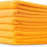 Chemical Guys Professional Grade Premium Microfiber Towels for Cars, Gold, 24" x 16", Ultra-Soft and Scratch-Free Car Detailing Cloths for Trucks, Motorcycles, and More - 6 Pack