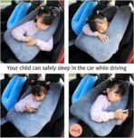 Travel Pillow Car Pillow Kid Car Sleeping The Sleeping Aid for Adults and Kids on Road Trips Kids Travel Pillow Gray - Image 6
