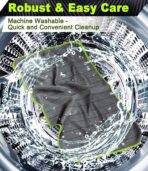 Airlab Carbon Microfiber Towels for Car Glass Window Polishing Cleaning Cloth Auto Detailing Lint Free Streak Free Drying Car Wash Large Towel, Pack of 2, 20" x 16", Grey-Green - Image 8