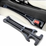 2 Pack Car Seat Gap Filler Stopper/Catcher, No-Drop Seat Guard Insert Between Seat and Console Black Car Accessories Auto Crevice Blocker Pad Plug Seat Gap Guard YMT-A02