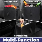 Car Trash Can, Foldable Trash Can Collapsible Hanging Trash Bag for Car Seat, 2 Gallons Leakproof Garbage Bags, Cars Must Haves Interior Accessories Essentials - Image 5