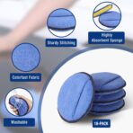 WORKPRO 18-Pack Car Wax Applicator Pads with Finger Pocket, Microfiber Soft Foam Polishing Pads for Car Detailing & Cleaning, Lint-Free, High Resilience - Image 5