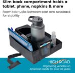 High Road CarHop Jr - Car Organizer with Cup Holders and Storage or Eating Tray for Car - Front Seat Organizer for Drivers and Back Seat Organizer for Kids and Adults - Image 4