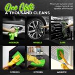 6-Pack Microfiber Towels for Cars (16"×12") Ultra Absorbent and Scratch-Free Car Detailing Cleaning Cloth, Trucks, Home Cleaning, Pet Drying, Boats, and Motorcycles, Gift Packed - Image 5