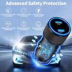[Apple MFi Certified] iPhone 17 Car Charger, Linocell 90W USB C Car Charger Dual PD Power Cigarette Lighter Adapter with 2Pack Type C Braided Cable for iPhone 17/17 Pro Max/16/15/Galaxy S26/S25/Pixel - Image 6