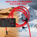 4 Tire Inflation Deflation System,Fits up to 200" Wheelbase,300psi Digital Tyre Pressure Gauge and Plastic Suitcase,4 Tire Inflation Kit for Truck,Car,Trailers,Motorcycles - Image 4